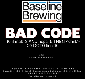 Baseline Brewing Bad Code pump clip